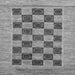 Square Machine Washable Checkered Gray Modern Rug, wshabs3gry