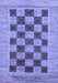 Checkered Blue Modern Rug, abs3blu