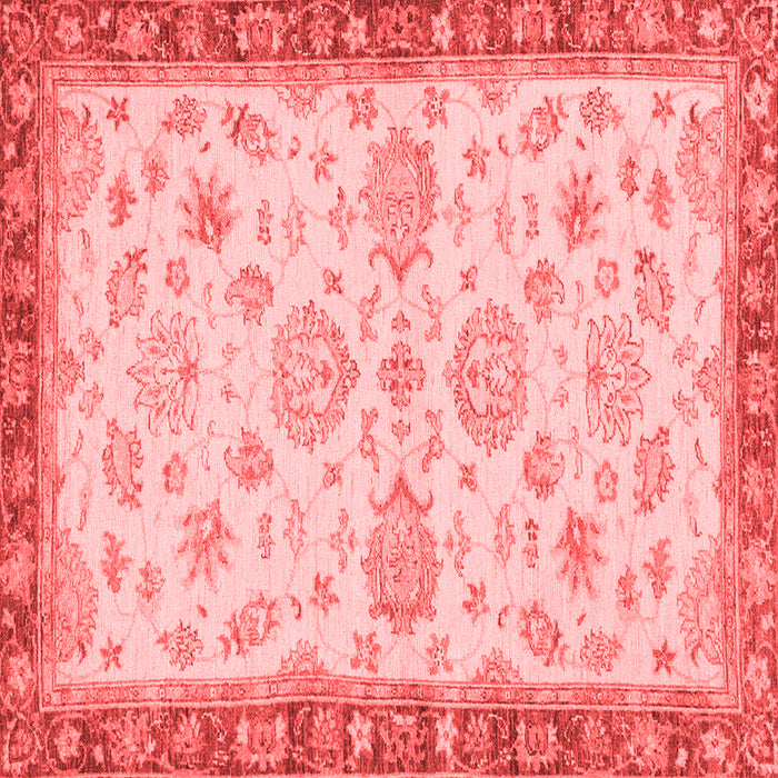 Machine Washable Oriental Red Traditional Rug, wshabs4000red
