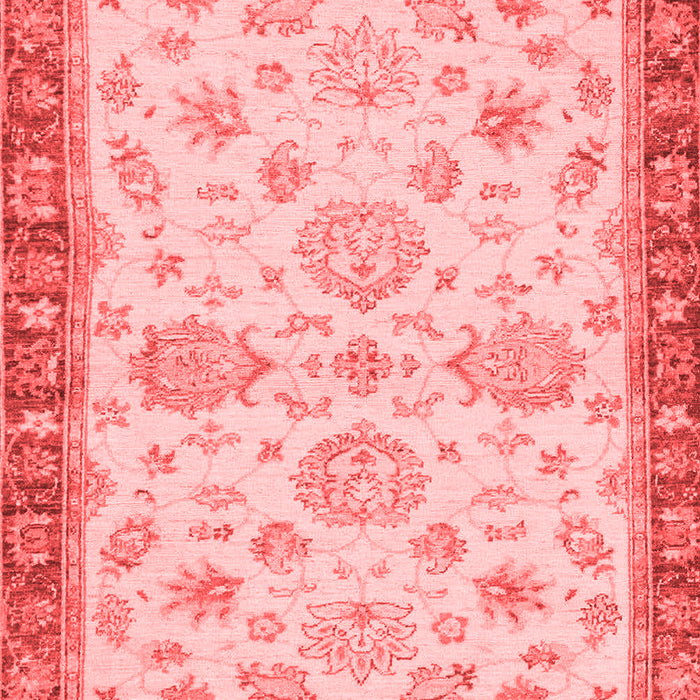 Machine Washable Oriental Red Traditional Rug, wshabs4000red