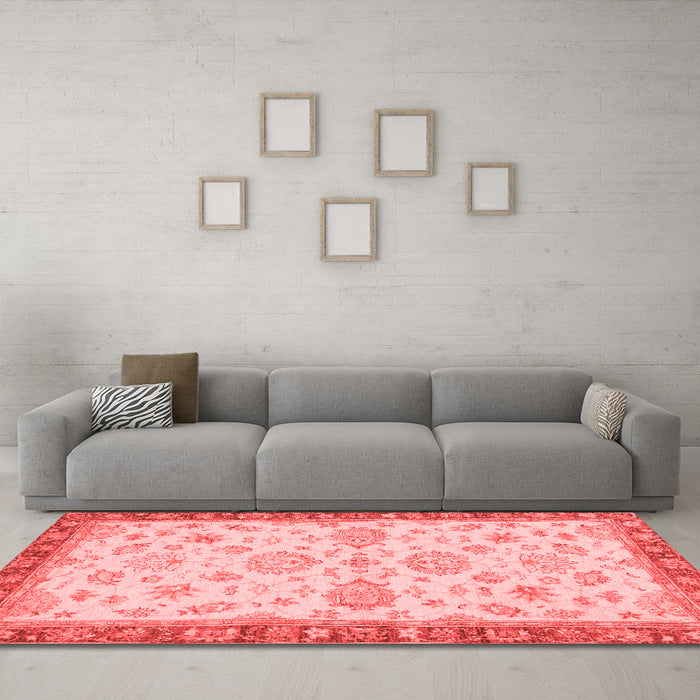 Traditional Red Washable Rugs