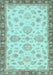 Oriental Light Blue Traditional Rug, abs4000lblu