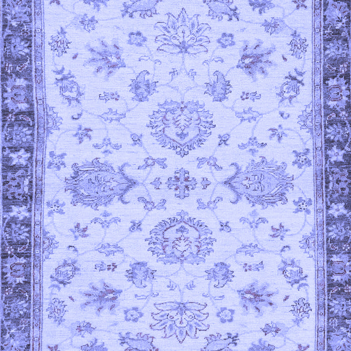 Machine Washable Oriental Blue Traditional Rug, wshabs4000blu