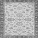 Square Machine Washable Oriental Gray Traditional Rug, wshabs4000gry