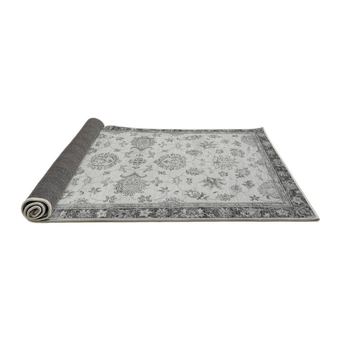 Sideview of Oriental Gray Traditional Rug, abs4000gry