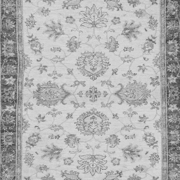 Machine Washable Oriental Gray Traditional Rug, wshabs4000gry