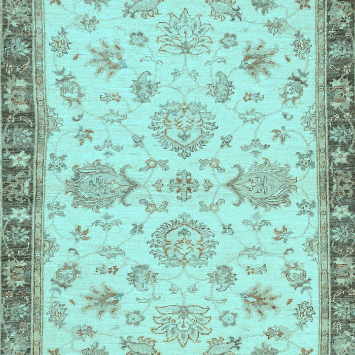 Machine Washable Oriental Light Blue Traditional Rug, wshabs4000lblu