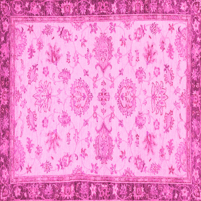Square Oriental Pink Traditional Rug, abs4000pnk