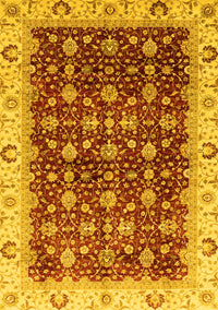 Abstract Yellow Modern Rug, abs4001yw