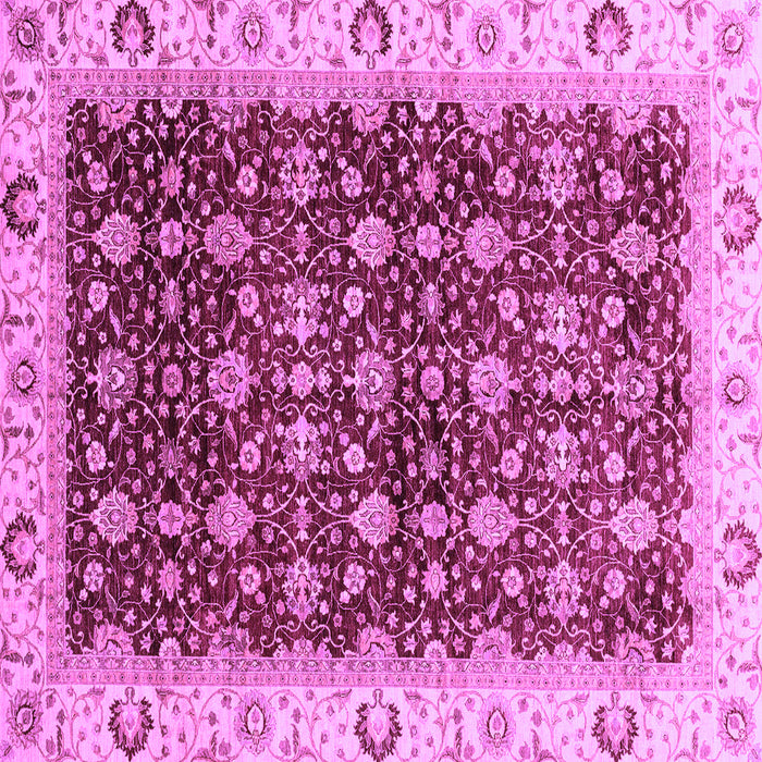 Square Machine Washable Abstract Purple Modern Area Rugs, wshabs4001pur