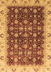 Abstract Brown Modern Rug, abs4001brn