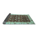 Sideview of Abstract Light Blue Modern Rug, abs4001lblu