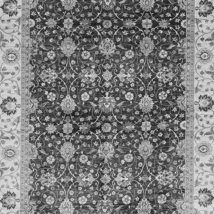 Machine Washable Abstract Gray Modern Rug, wshabs4001gry
