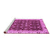 Sideview of Machine Washable Abstract Purple Modern Area Rugs, wshabs4001pur