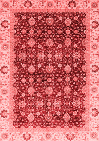 Abstract Red Modern Rug, abs4001red