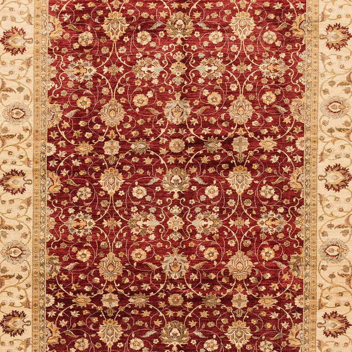Machine Washable Abstract Red Rug, wshabs4001