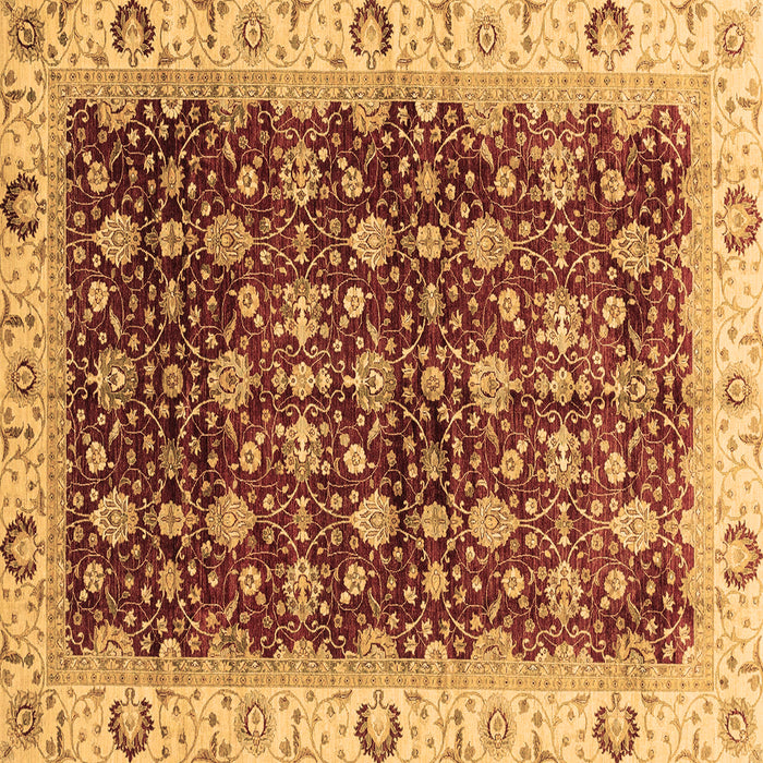 Square Machine Washable Abstract Brown Modern Rug, wshabs4001brn