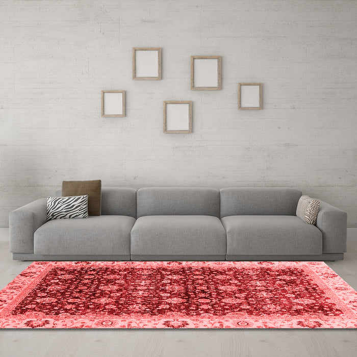 Modern Red Washable Rugs