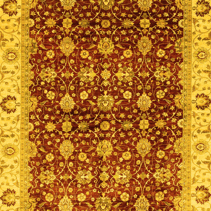 Machine Washable Abstract Yellow Modern Rug, wshabs4001yw