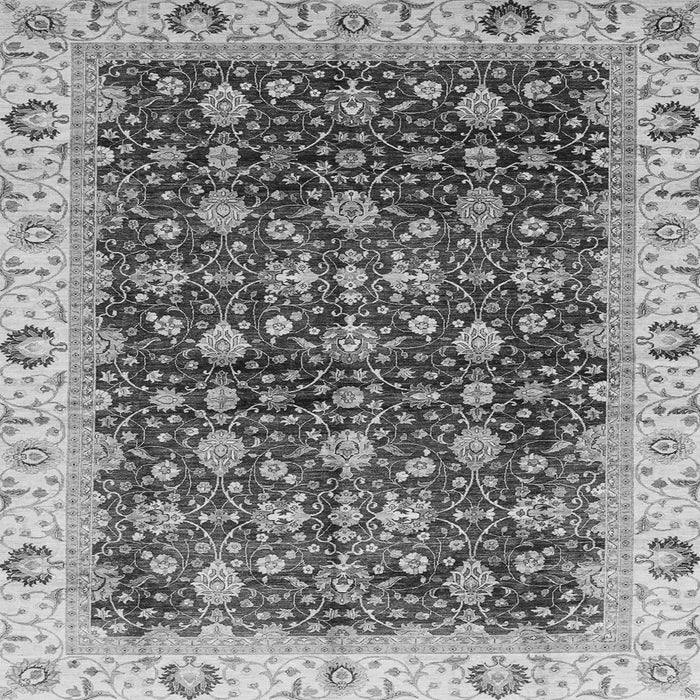 Square Machine Washable Abstract Gray Modern Rug, wshabs4001gry