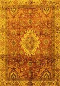 Oriental Yellow Modern Rug, abs4002yw