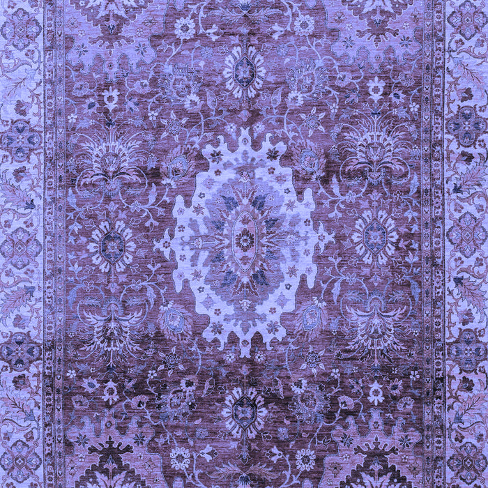 Machine Washable Oriental Blue Modern Rug, wshabs4002blu