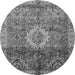 Round Oriental Gray Modern Rug, abs4002gry