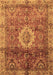 Machine Washable Oriental Brown Modern Rug, wshabs4002brn