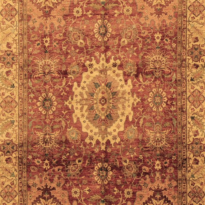 Machine Washable Oriental Brown Modern Rug, wshabs4002brn