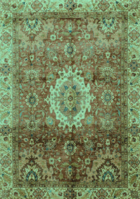 Oriental Turquoise Modern Rug, abs4002turq