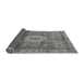 Sideview of Oriental Gray Modern Rug, abs4002gry