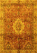 Machine Washable Oriental Yellow Modern Rug, wshabs4002yw