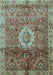 Oriental Light Blue Modern Rug, abs4002lblu