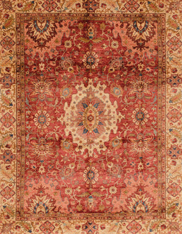 Abstract Orange Oriental Rug, abs4002
