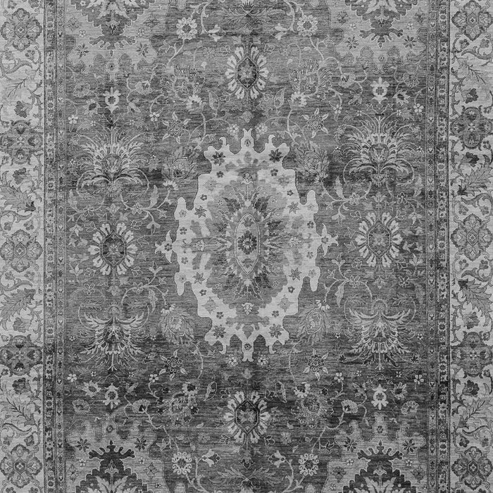 Machine Washable Oriental Gray Modern Rug, wshabs4002gry