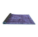 Sideview of Oriental Blue Modern Rug, abs4002blu