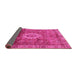 Sideview of Oriental Pink Modern Rug, abs4002pnk