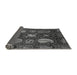 Sideview of Abstract Gray Modern Rug, abs4003gry