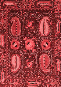 Abstract Red Modern Rug, abs4003red