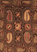 Abstract Brown Modern Rug, abs4003brn