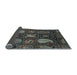 Sideview of Abstract Light Blue Modern Rug, abs4003lblu