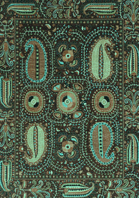 Abstract Turquoise Modern Rug, abs4003turq