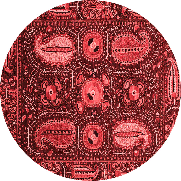 Machine Washable Abstract Red Modern Rug, wshabs4003red
