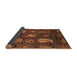 Sideview of Abstract Brown Modern Rug, abs4003brn