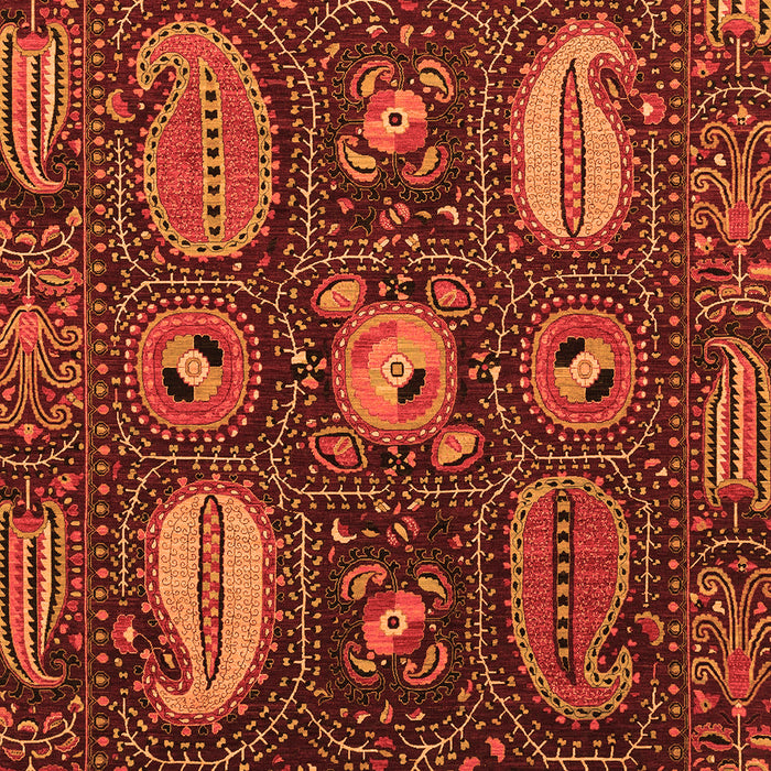 Abstract Orange Modern Rug, abs4003org