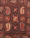 Abstract Rust Pink Modern Rug, abs4003