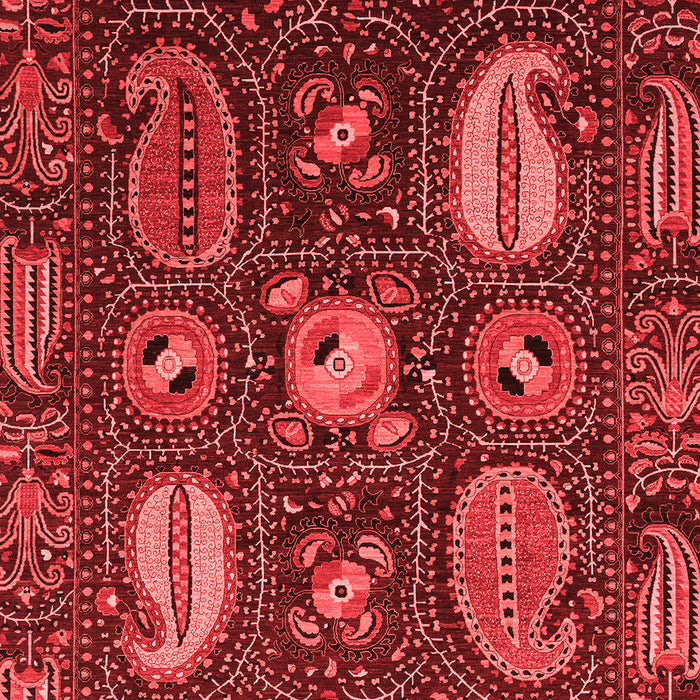 Machine Washable Abstract Red Modern Rug, wshabs4003red