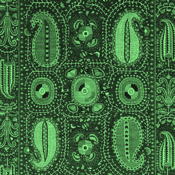 Abstract Emerald Green Modern Rug, abs4003emgrn