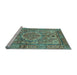 Sideview of Machine Washable Abstract Light Blue Modern Rug, wshabs4004lblu