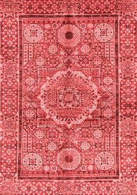 Abstract Red Modern Rug, abs4004red